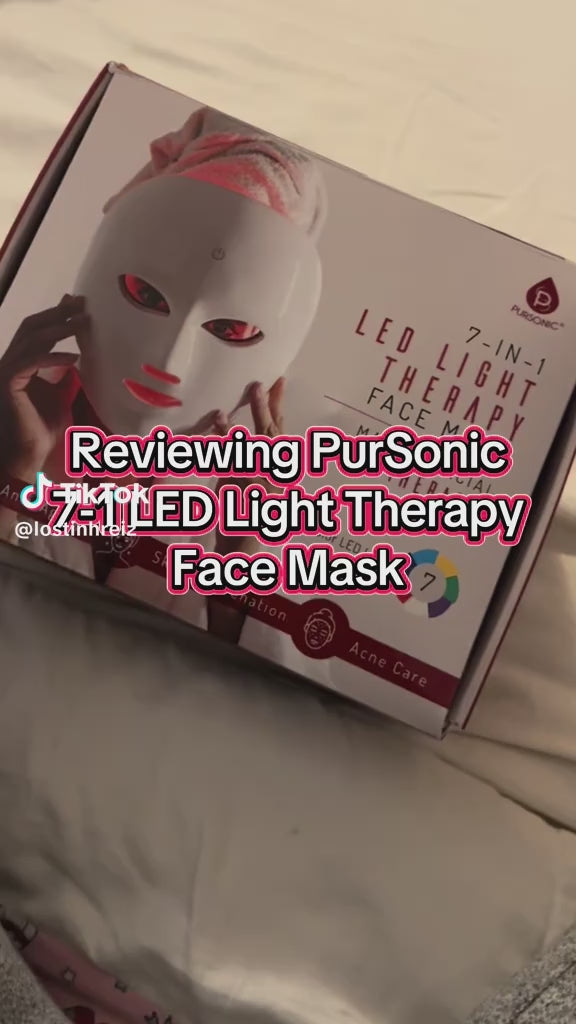 7-in-1 LED Light Therapy Face Mask – Advanced Skincare at Home!